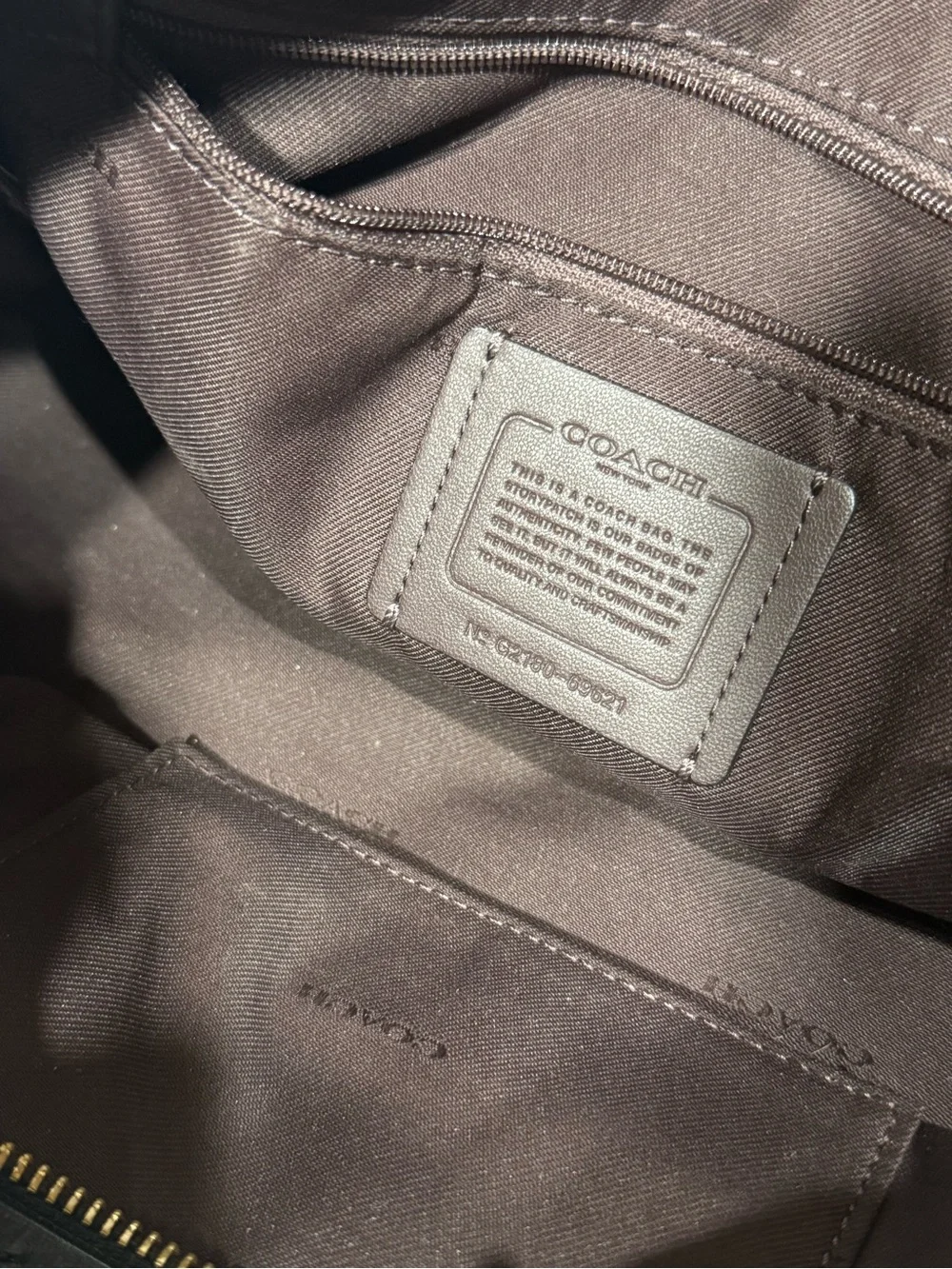 Coach Black Leather Lane Satchel Bag